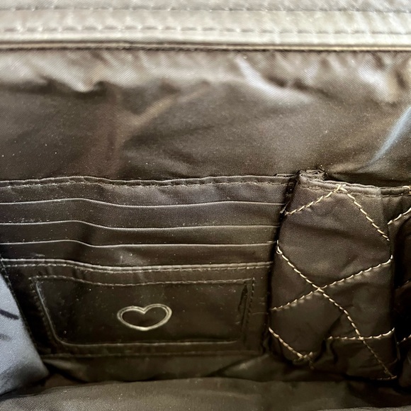 GIANI BERNINI - Black Crossbody Genuine Leather Purse - Lots of pockets! - Picture 9 of 12